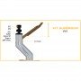 Kit conduit concentrique vertical ⌀ 80/125 - DIFLUX