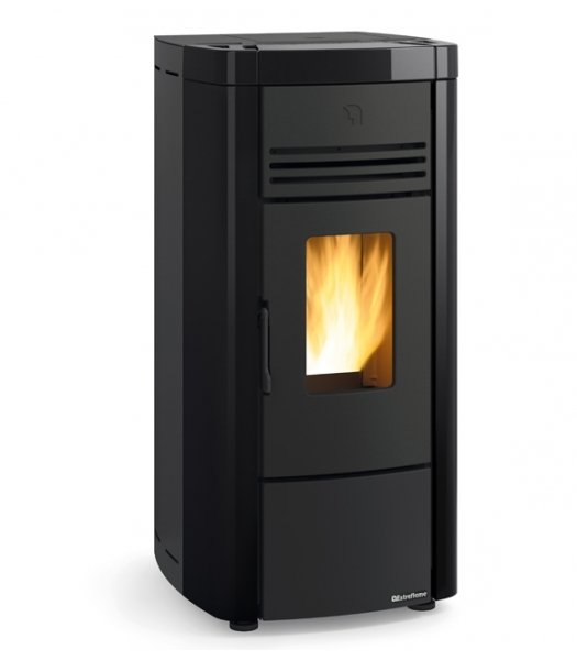 Poêle à granulés 8 kW Angela EVO, design moderne, idéale pour chauffage efficace et écologique de votre maison.